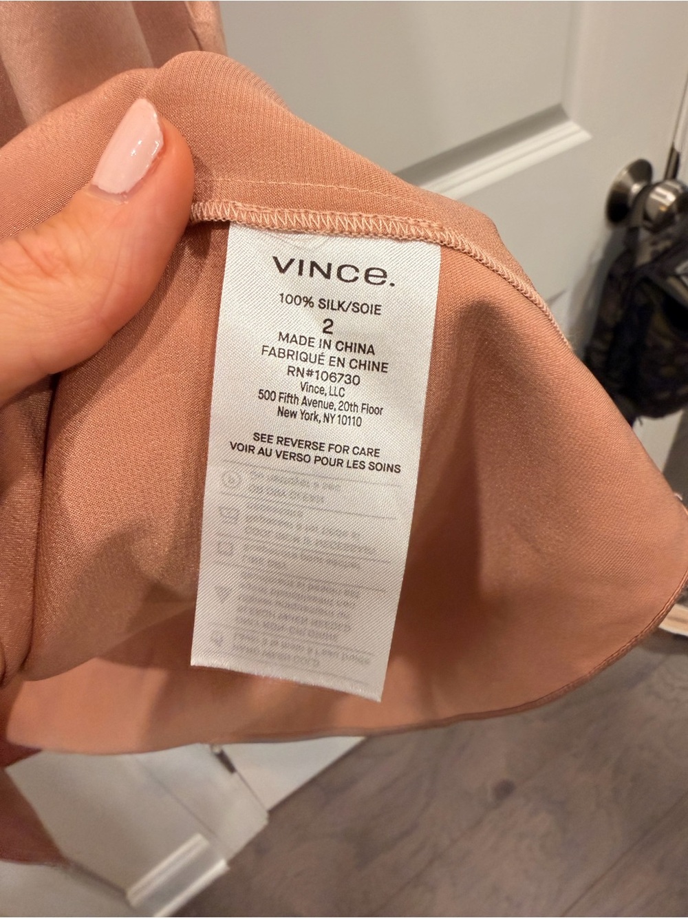 Vince Satin Wrap Midi Skirt in Rosewood - Picture 3 of 4